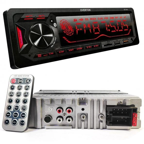 Everton RT-3014 ÇİFT USB'li USB-SD-FM-AUX- Bluetooth Oto Teyp 4x60 Watt