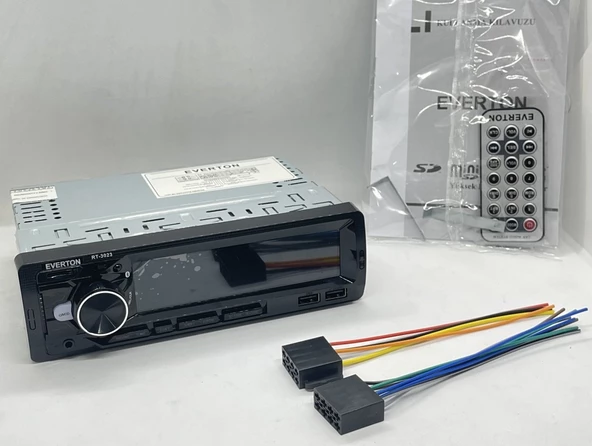 Everton RT-3023 ÇİFT USB'li USB-SD-FM-AUX- Bluetooth Oto Teyp 4x60 Watt - 3