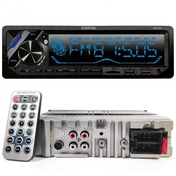 Everton RT-3013 ÇİFT USB'li USB-SD-FM-AUX- Bluetooth Oto Teyp 4x60 Watt