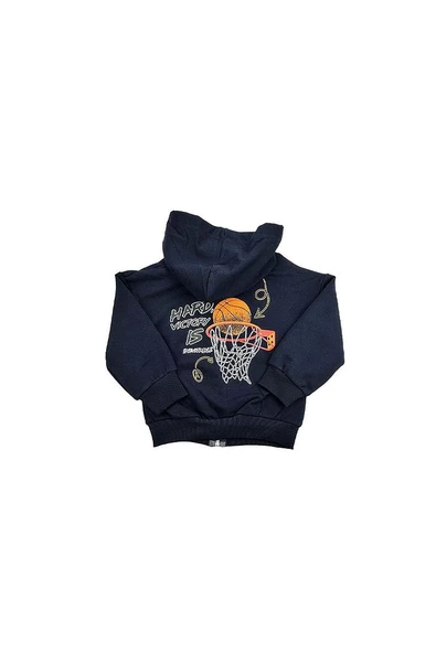 Basketbol Kapsonlu Pamuklu Erkek Bebek sweat bipamuk - 9