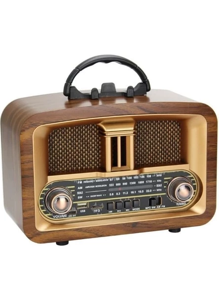 Everton RT-876 Bluetooth, Usb/Sd/Fm 3 Band Radyo Nostalji Müzik Kutusu - 3