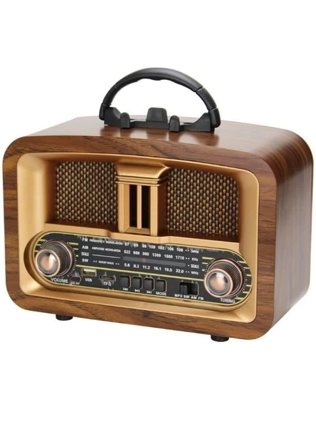 Everton RT-876 Bluetooth, Usb/Sd/Fm 3 Band Radyo Nostalji Müzik Kutusu - 4