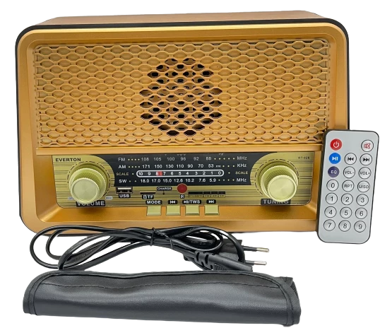 Everton RT-826 Bluetooth-USB-SD-FM Kumandalı Nostaljik Radyo Müzik Kutusu - Resim 4