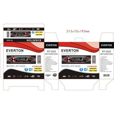 Everton RT-3029 ÇİFT USB'li USB-SD-FM-AUX- Bluetooth Oto Teyp 4x60 Watt - 3