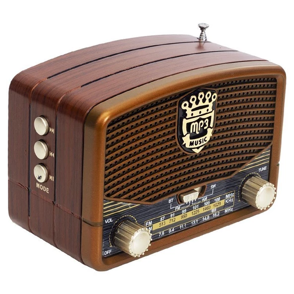 Everton RT-307 Bluetooth, Usb/Sd/Fm/Aux Ahşap Nostalji Müzik Kutusu - 2