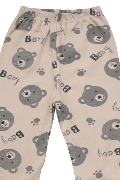 Panda Desenli Patikli Alt Bej bipamuk - 8