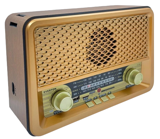 Everton RT-826 Bluetooth-USB-SD-FM Kumandalı Nostaljik Radyo Müzik Kutusu - Resim 3