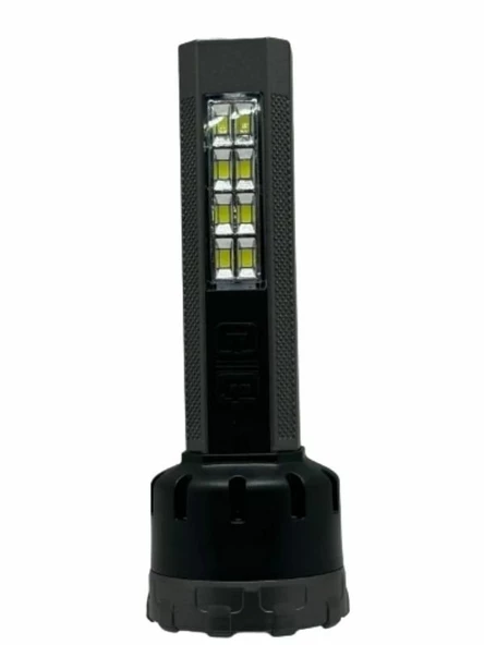 HS-8027 1+8 Smd Ledli Uzun Menzilli Ultra Güçlü Ledli Şarjlı Fener - 4