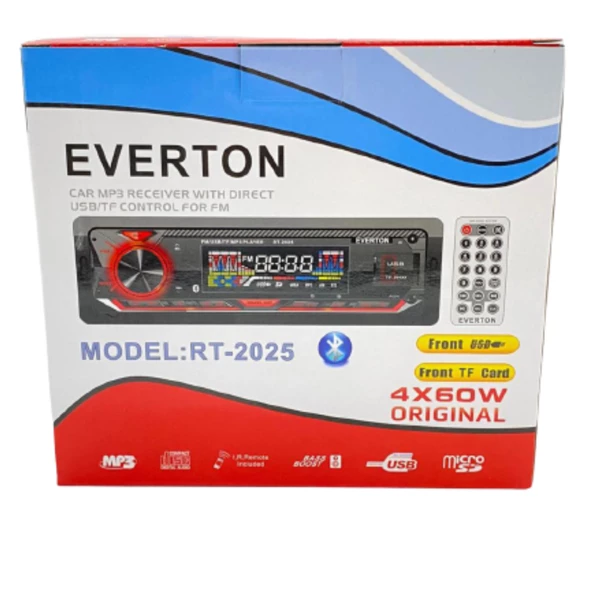 Everton RT-2025 USB-SD-FM-AUX- Bluetooth Oto Teyp 4x60 Watt - 4