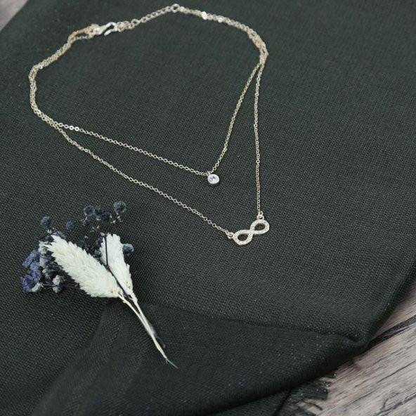 Anneler Gününe Özel Yeşil Şal, Kolye Süslemeli Set - 4