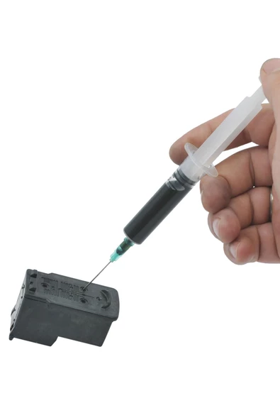 HP 338-342-343 UYUMLU DOLUM MÜREKKEP SİYAH 2'Lİ SİYAH PAKET RENKSAN - Resim 2