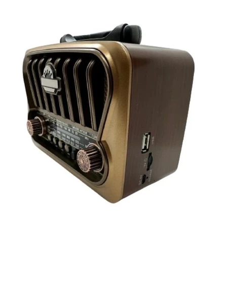 Everton RT-826 Orta Boy Solar Güneş Enerjili Bluetooth, Nostalji , FM/AM/SW 3 Band Radyo ,usb, sd ,Aux mp3 player - 2
