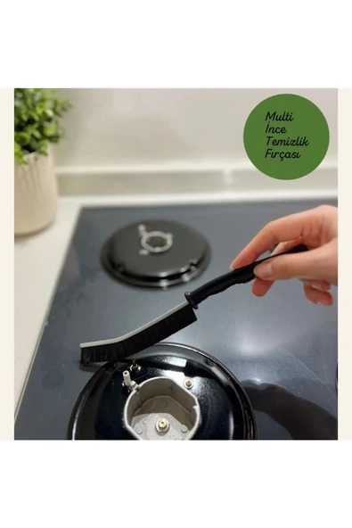 Çok Amaçlı Multi İnce Temizlik Fırçası Derz Arası Banyo Mutfak Lavabo Detay Temizleme Fırçası 3 ADET - 2