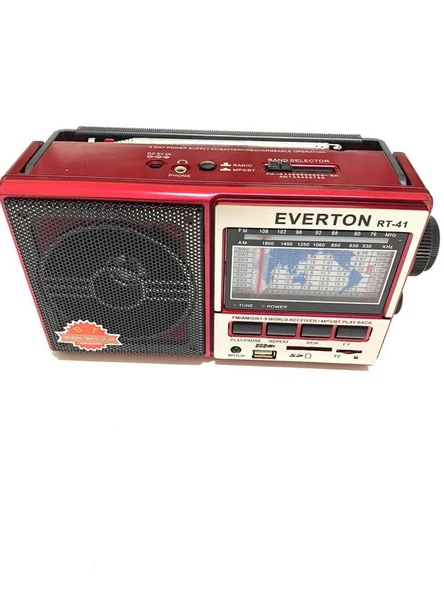 Everton RT-41 Bluetoothlu Şarjlı 10 band Dünya Radyosu ,usb, sd , mp3 player - 3