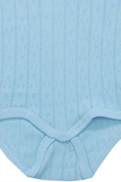 Desenli Askılı Çıtçıtlı Body Mavi bipamuk - 4