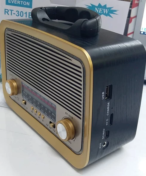 Everton RT-301 Bluetooth USB-SD-FM Nostaljik Radyo Müzik Kutusu - 4