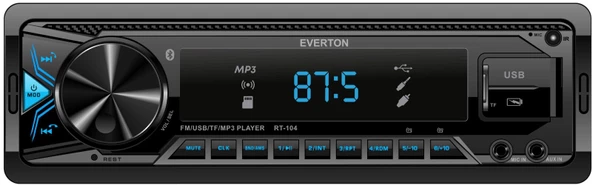 Everton RT-104 ÇİFT USB'li USB-SD-FM-AUX- Bluetooth Oto Teyp 4x50 Watt