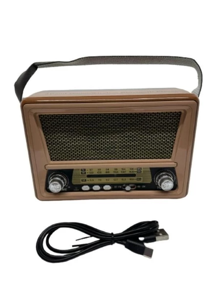 Everton RT-865 Nostalji Müzik Kutusu, Bluetooth, Usb/Sd/Aux/Fm 3 Band Radyo TWS