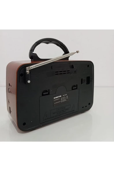 RT-878  Ahşap Nostaljik Görünümlü Fenerli Bluetoothlu USB-SD Card Mp3 Çalar Radyo Müzik Kutusu - 4
