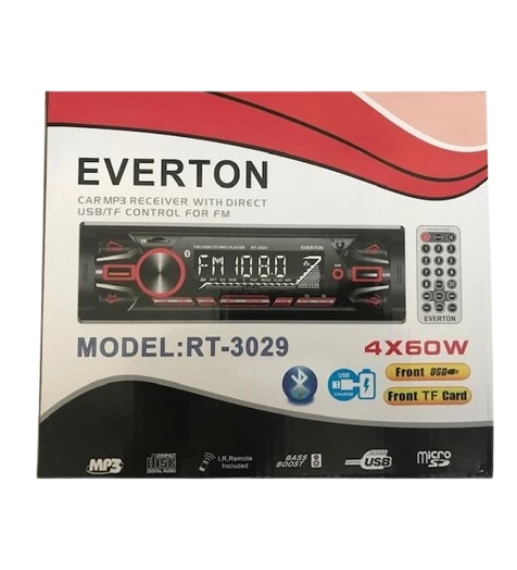 Everton RT-3029 ÇİFT USB'li USB-SD-FM-AUX- Bluetooth Oto Teyp 4x60 Watt