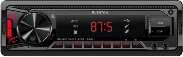 Everton RT-101 ÇİFT USB'li USB-SD-FM-AUX- Bluetooth Oto Teyp 4x50 Watt