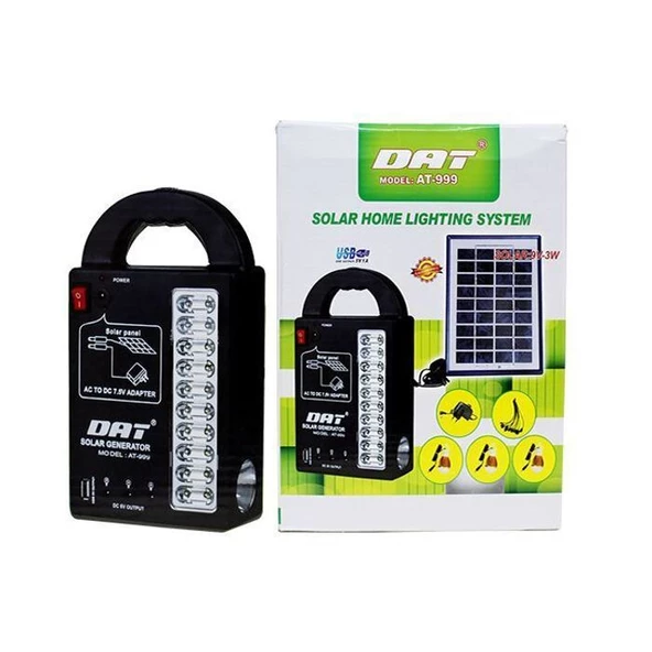 DAT AT-999 Güneş Enerjili Solar Panel Aydınlatma Sistemi - 3