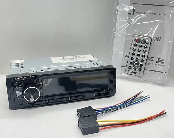 Everton RT-3027 ÇİFT USB'li USB-SD-FM-AUX- Bluetooth Oto Teyp 4x60 Watt - 3