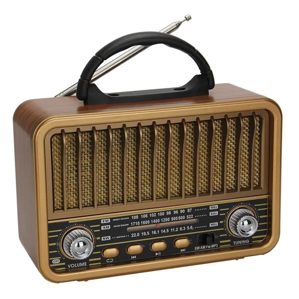Everton RT-841 Bluetooth, Nostalji , FM/AM/SW 3 Band Radyo ,usb, sd mp3 player - 3