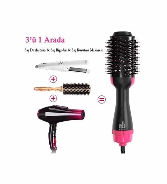 1200w One Step Pratik Saç Kurutma Fön ve Şekillendirme Aleti - 4