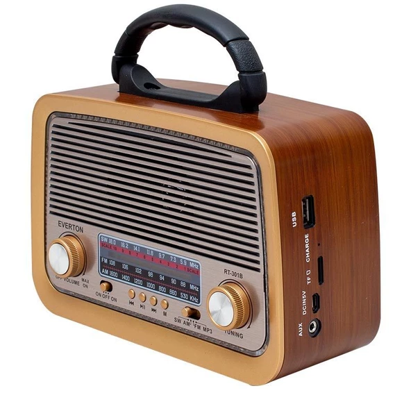 Everton RT-301 Bluetooth USB-SD-FM Nostaljik Radyo Müzik Kutusu - 3