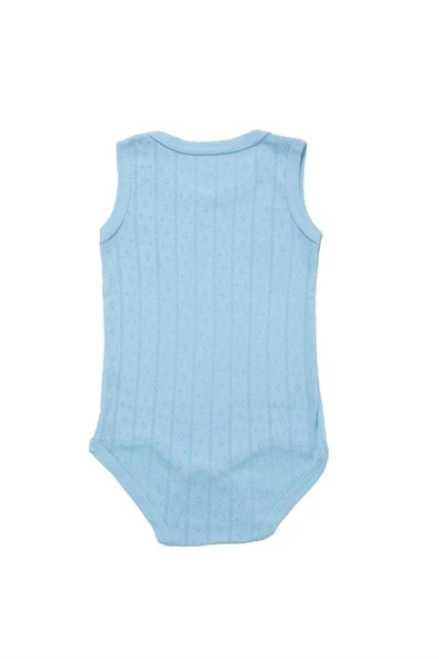 Desenli Askılı Çıtçıtlı Body Mavi bipamuk - 8