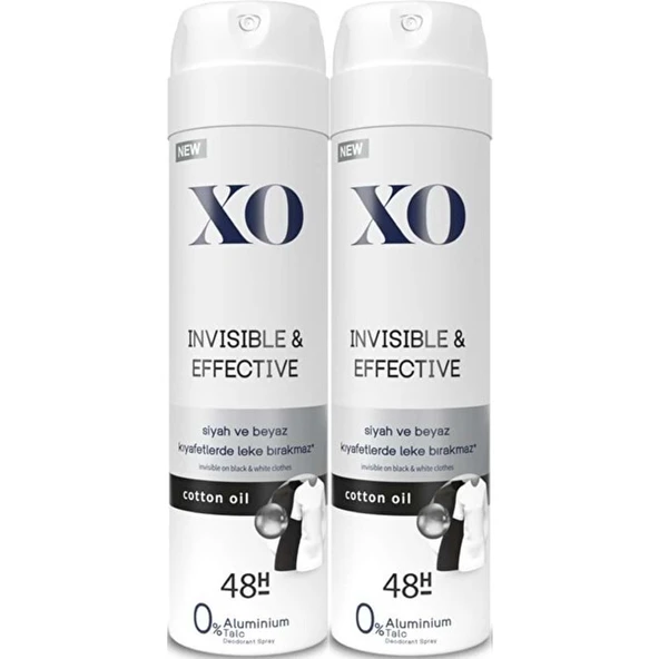 XO Deodorant 150ML Women-Kadın Invisible & Effective (2 Li Set) ürün görseli 1