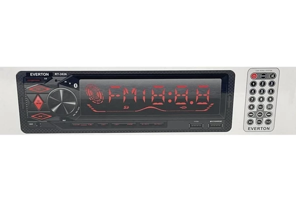 Everton RT-3026 ÇİFT USB'li USB-SD-FM-AUX- Bluetooth Oto Teyp 4x60 Watt