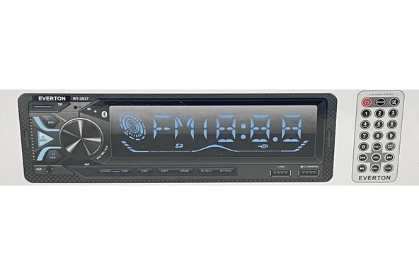 Everton RT-3027 ÇİFT USB'li USB-SD-FM-AUX- Bluetooth Oto Teyp 4x60 Watt