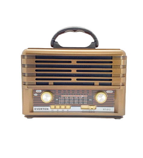 Everton RT-812  Bluetooth, Usb/Sd/Aux/Fm 3 Band Radyo Nostalji Müzik Kutusu