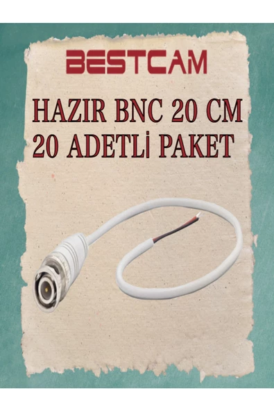 BESTCAM  Hazır Bnc 20 CM 20 Adetli Paket