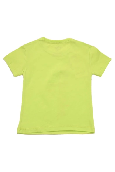 Smile Baskılı Kız Tshirt Yeşil bipamuk - 6