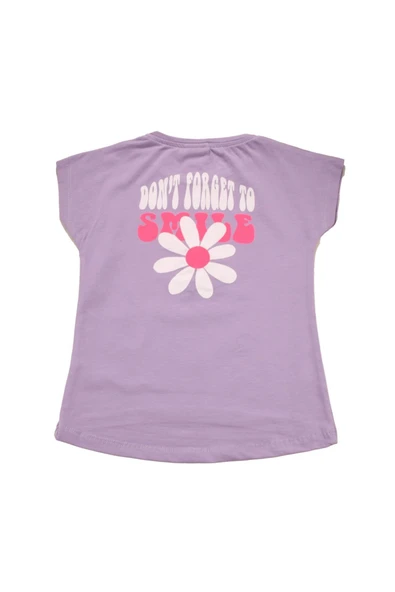 Boncuk İşlemeli Çiçekli Kız Bebek Tshirt bipamuk - 6