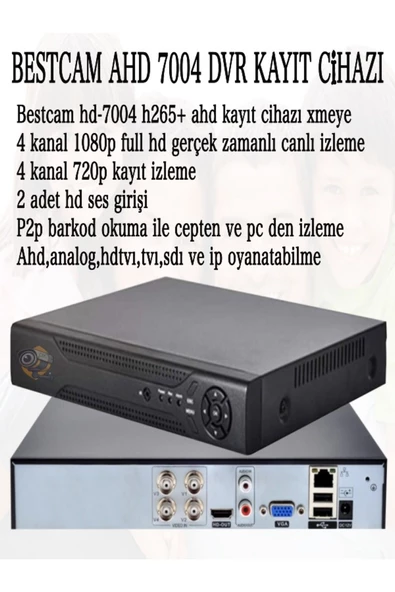 BESTCAM  1 Kameralı Set 5 Mega Piksel Sony Lensli FULL HD Gece Görüşü Renkli Güvenlik Kamera Seti 500 GB HDD - 2