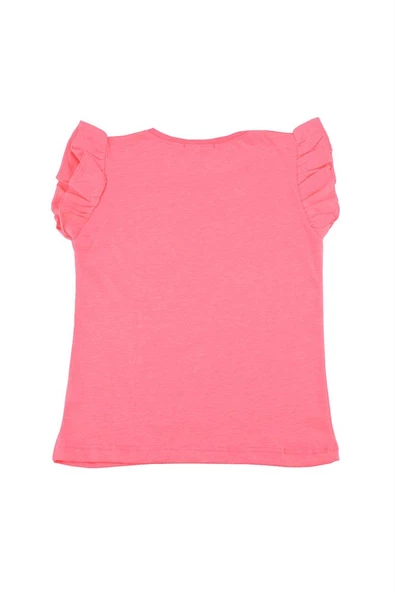 I Have Baskılı Fırfır Kollu Taşlı Kız Bebek Tshirt Pembe bipamuk - 2