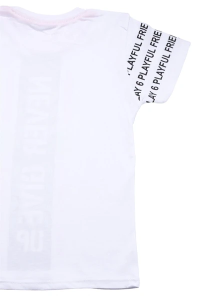 Never Gıve Up Baskılı Erkek Bebek Tshirt Beyaz bipamuk - 8