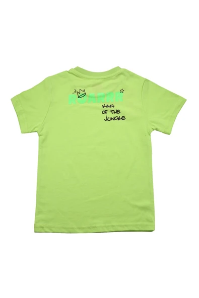 Sevimli Dinozor Baskılı Erkek Bebek Tshirt bipamuk - 6