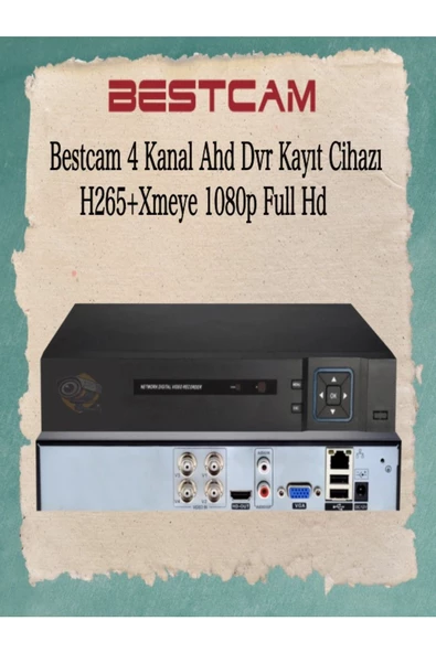 BESTCAM  4 Kanal Ahd Dvr Kayıt Cihazı H265+ Xmeye 1080p Full HD