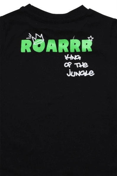Sevimli Dinozor Baskılı Erkek Bebek Tshirt  bipamuk - 3
