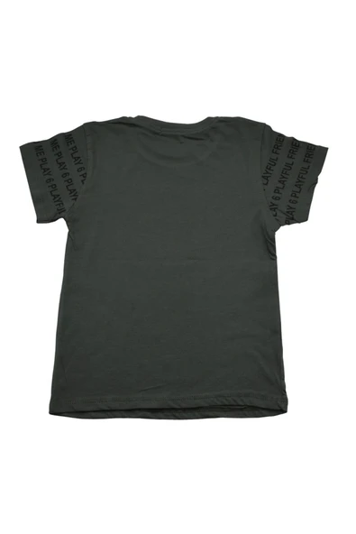 Never Gıve Up Baskılı Erkek Bebek Tshirt Yeşil bipamuk - 7