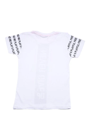 Never Gıve Up Baskılı Erkek Bebek Tshirt Beyaz bipamuk - 7