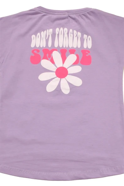 Boncuk İşlemeli Çiçekli Kız Bebek Tshirt bipamuk - 7