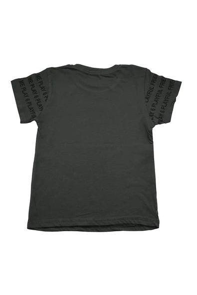 Never Gıve Up Baskılı Erkek Bebek Tshirt Yeşil bipamuk - 2
