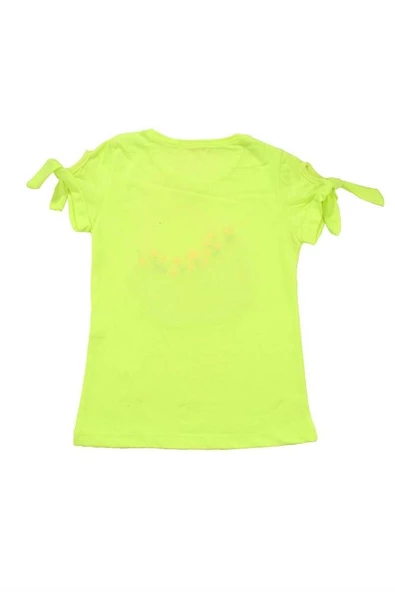Çiçek Sepet Nakışlı Kız Bebek Tshirt Yeşil bipamuk - 3