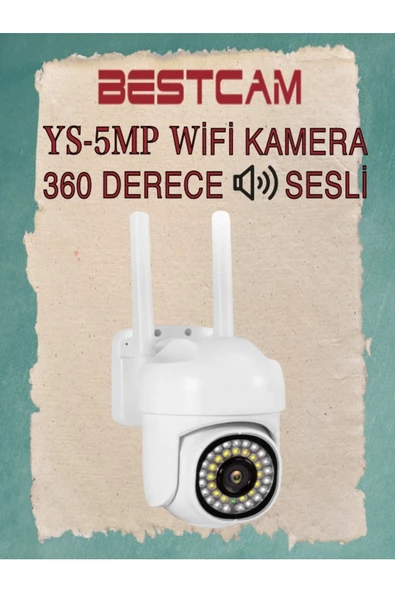 BESTCAM  YS-5MP 360 Derece Sesli Wi Fi Kamera